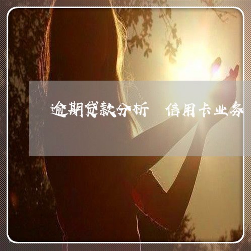 逾期贷款分析 信用卡业务 逾期贷款分析 信用卡业务